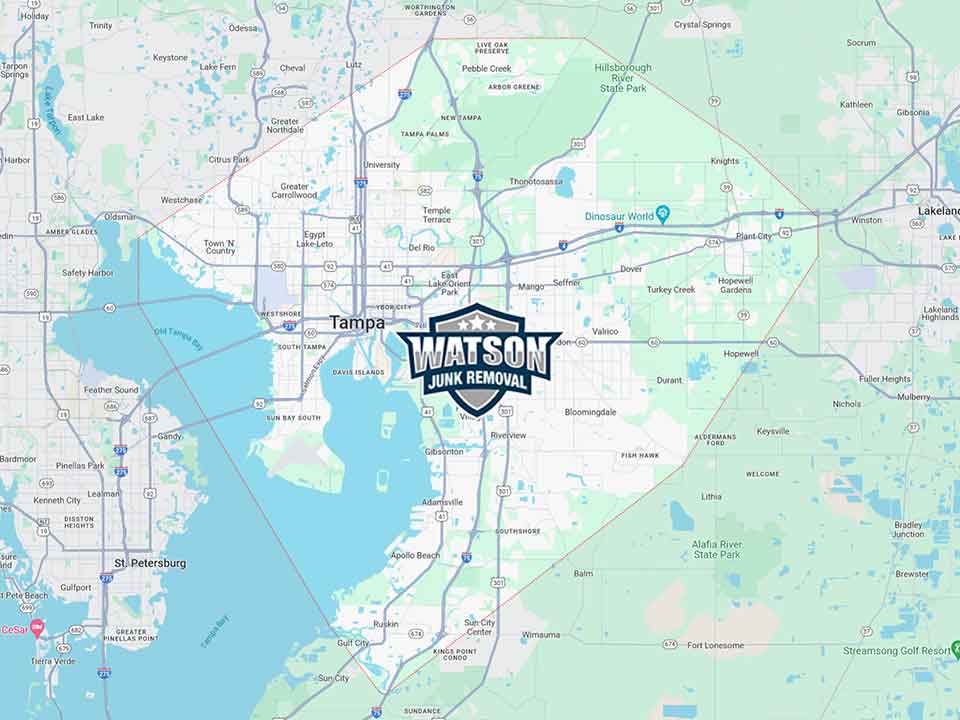Watson Junk Removal map